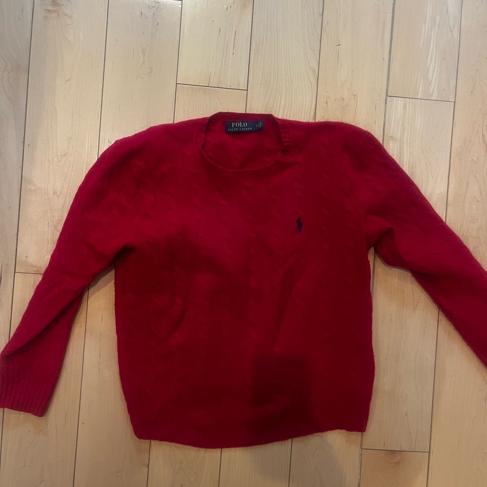 Ralph Lauren Vibrant Red Knit Sweater